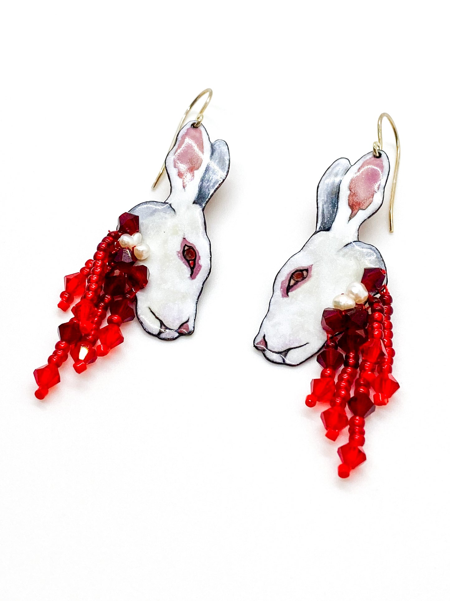 Albino Gifts from the Cat Earrings