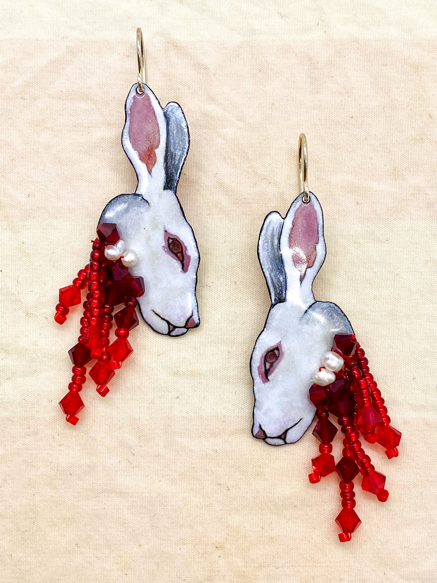Albino Gifts from the Cat Earrings