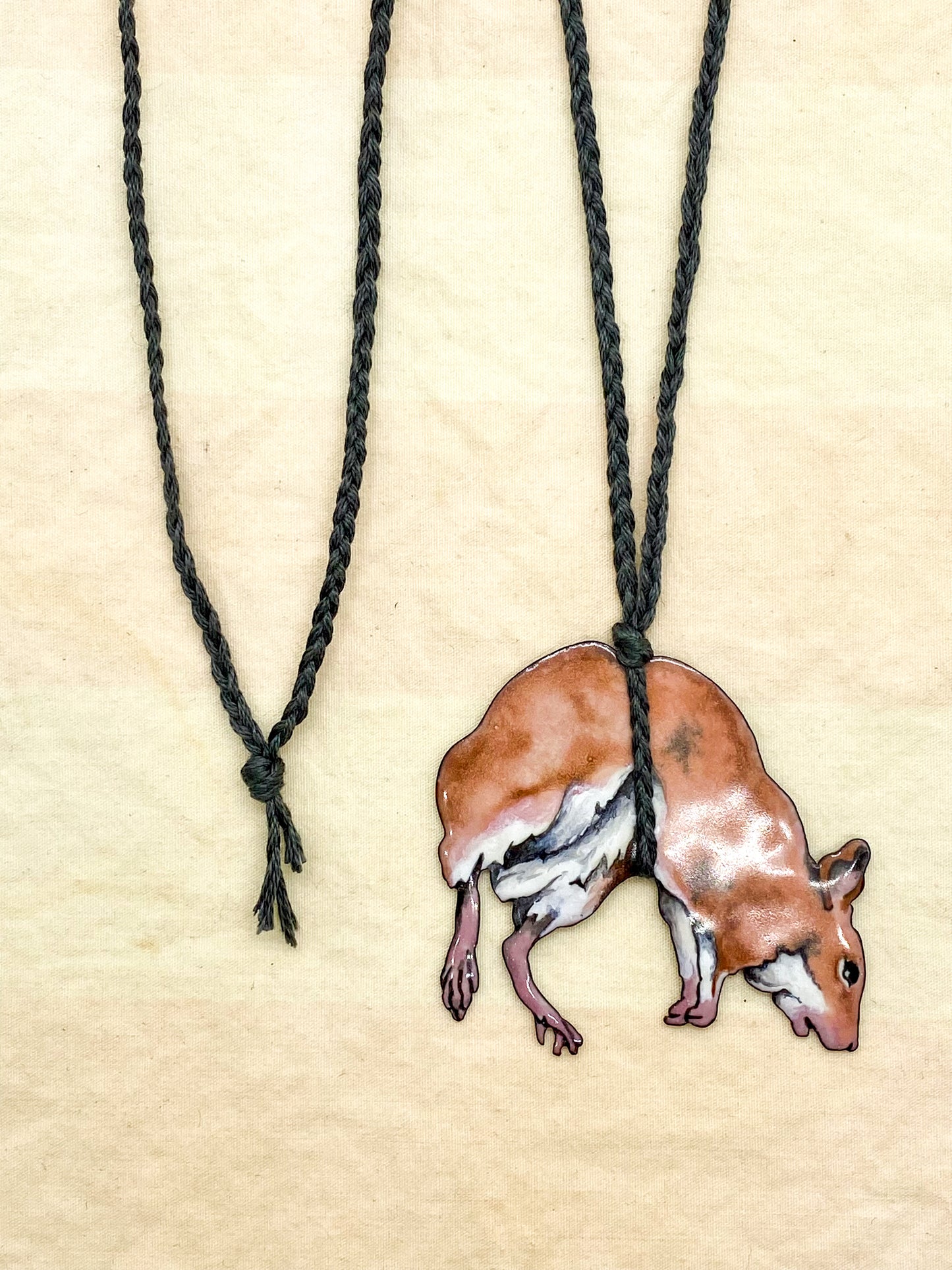 Suspended Mouse Necklace