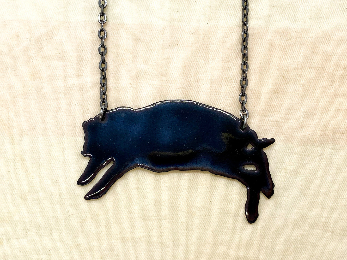 Headless Baby Bunny Necklace