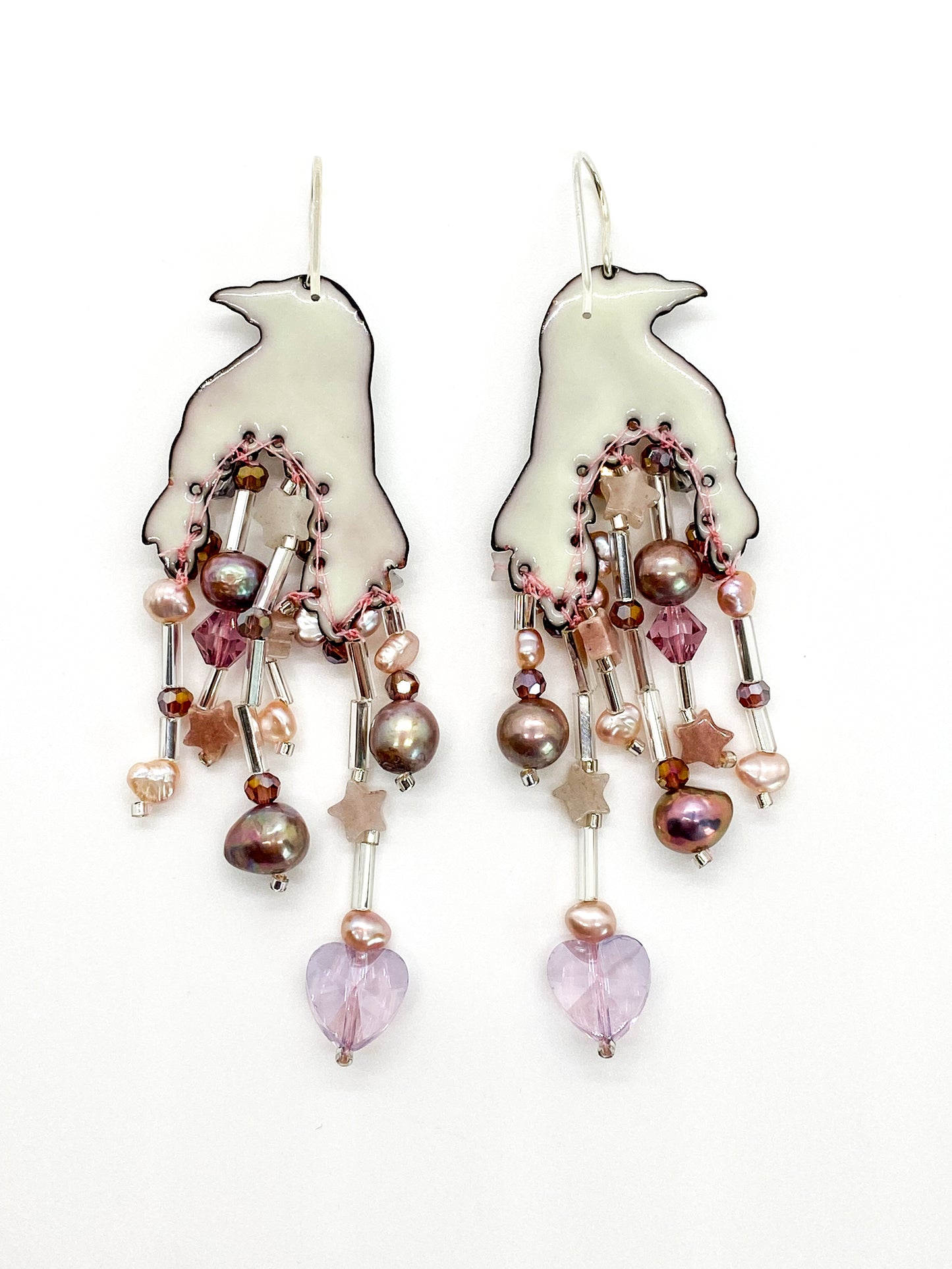 Winter Sky Dove Earrings