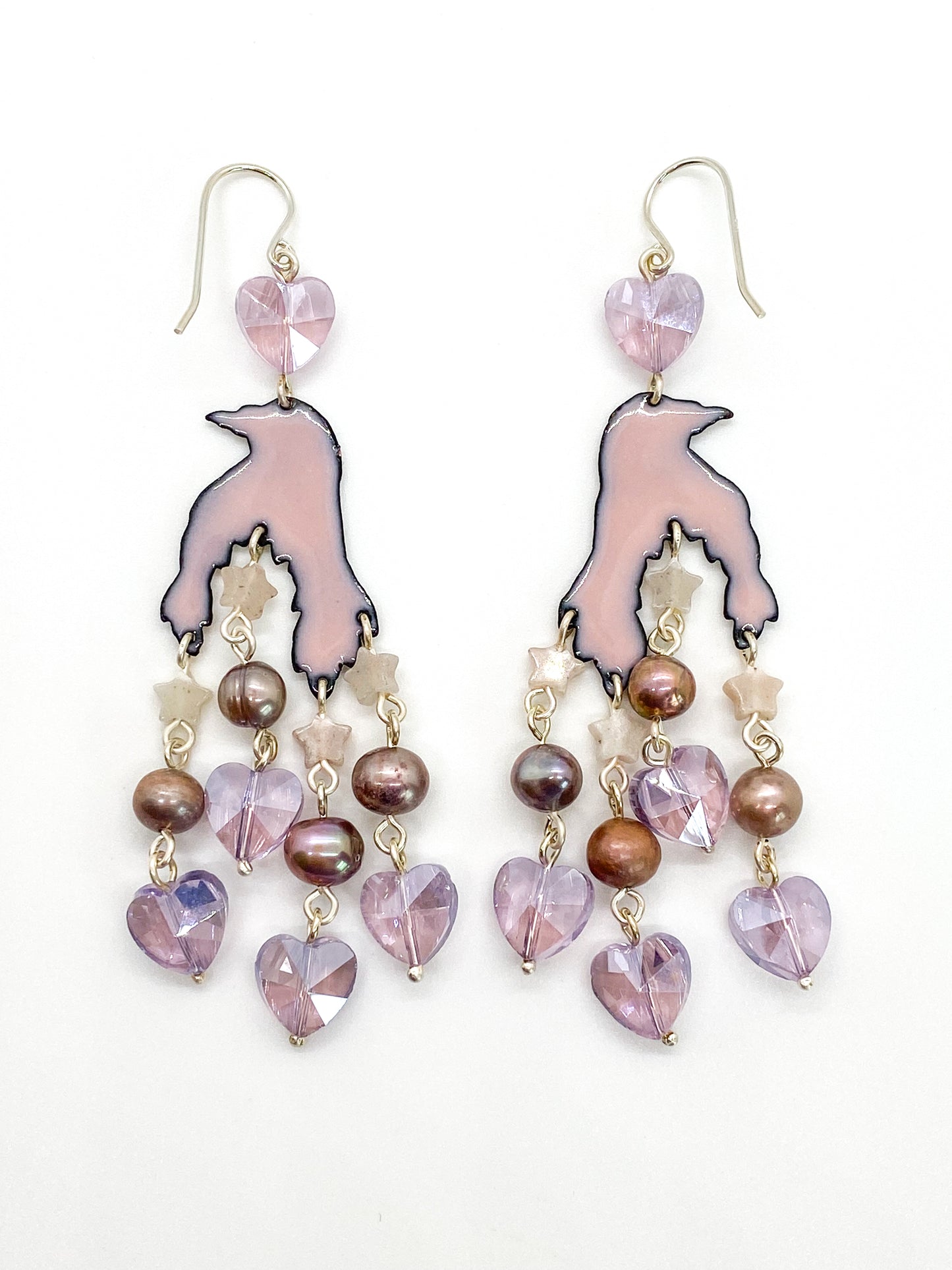 Sugar Plum Dove Earrings