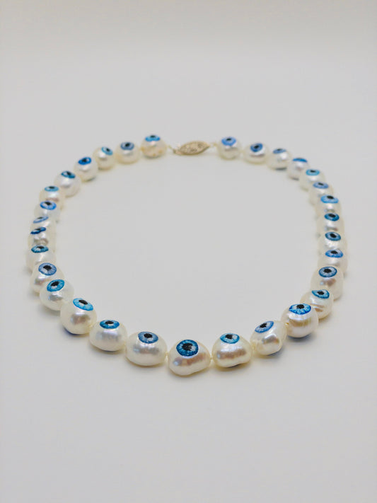 Lovers' Eyes Freshwater Pearl Necklace