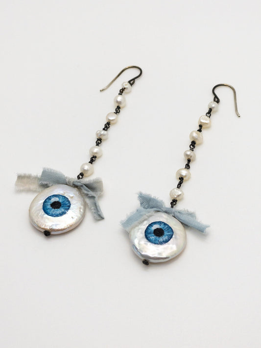Lover's Eye Freshwater Pearl Earrings