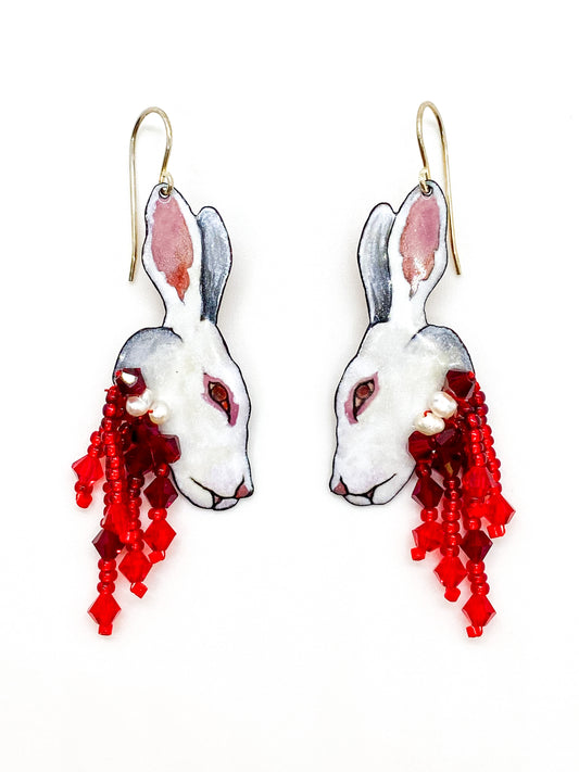 Albino Gifts from the Cat Earrings