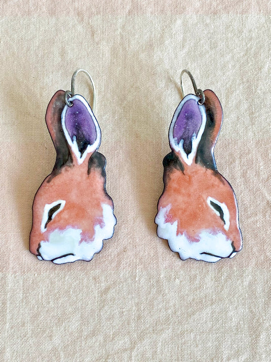 Brown Bunny Earrings