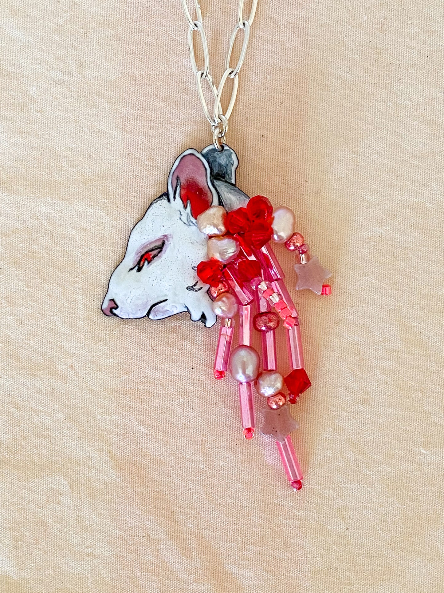 Petite Gutsy Mouse Necklace