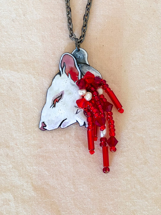 Petite Bloody Mouse Necklace