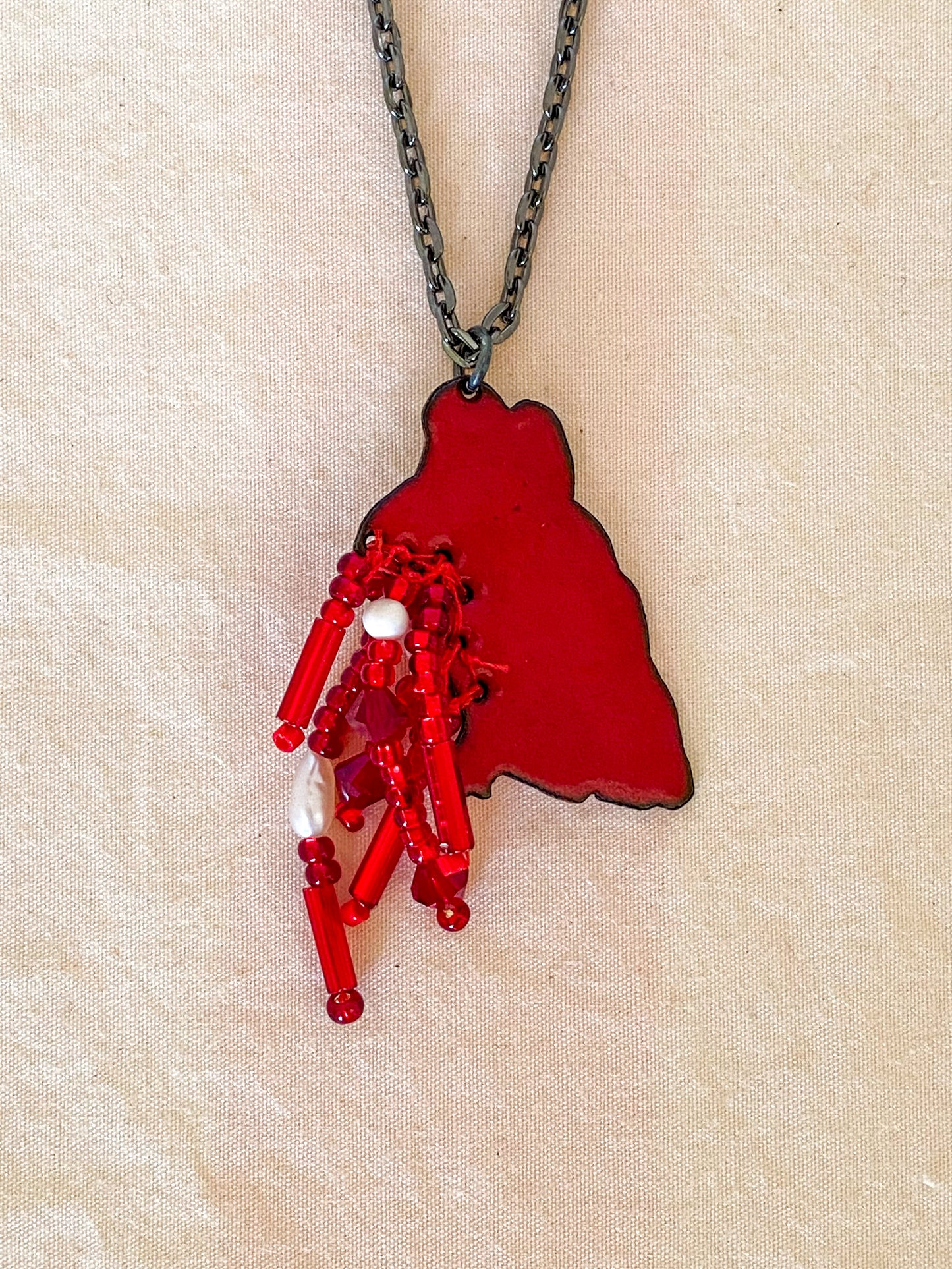 Petite Bloody Mouse Necklace