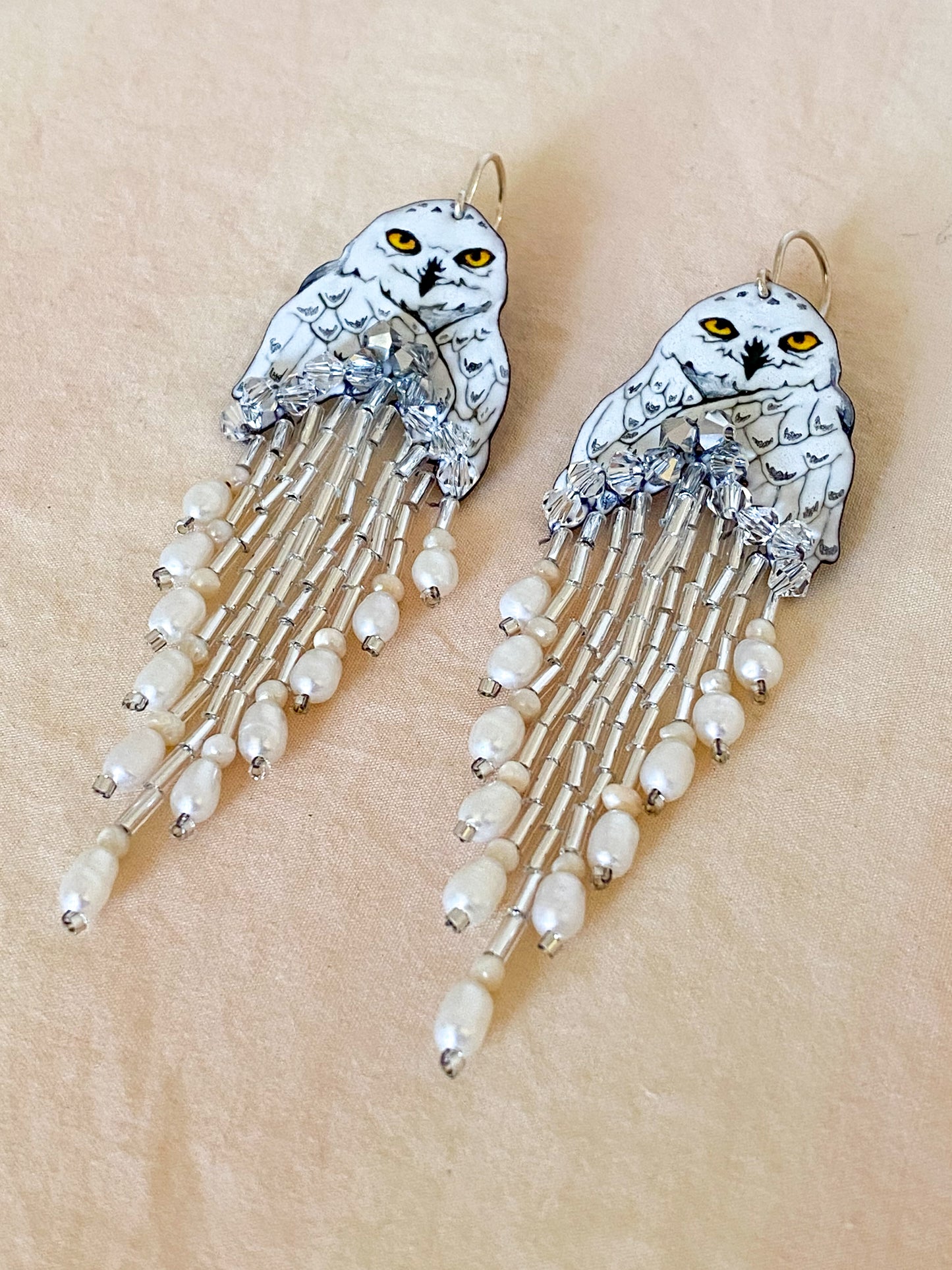 Snowy Owl Earrings