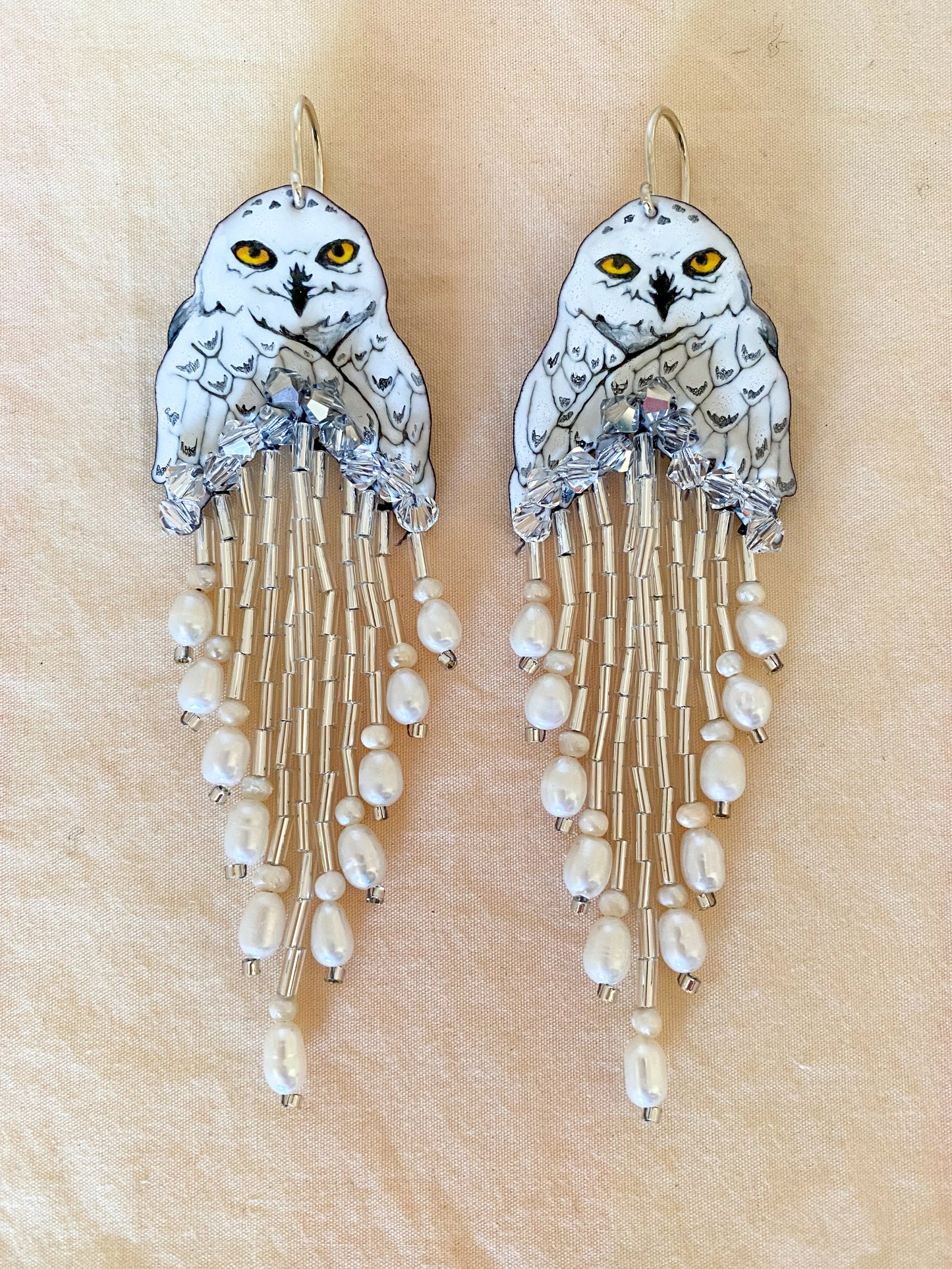 Snowy Owl Earrings