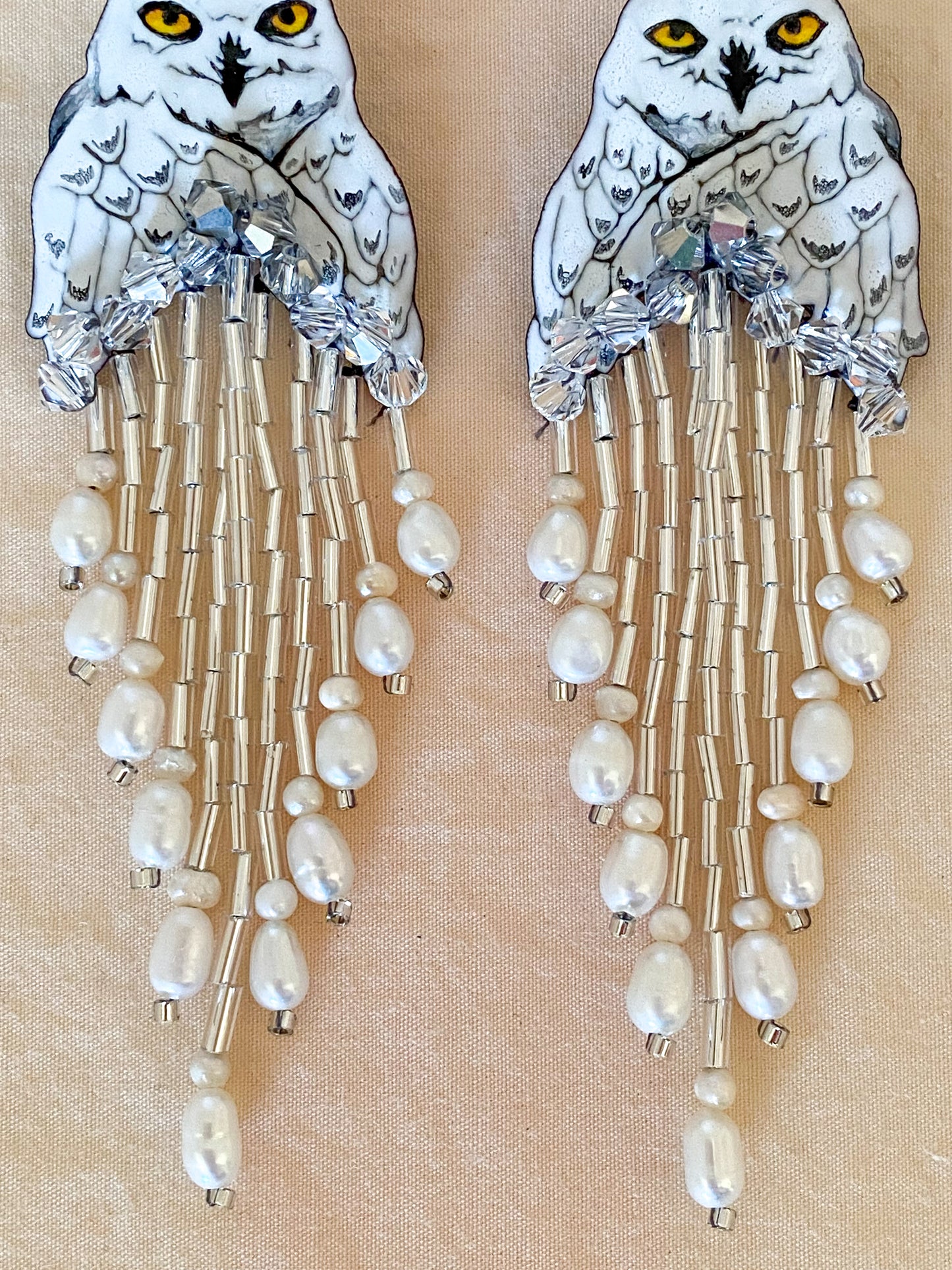 Snowy Owl Earrings