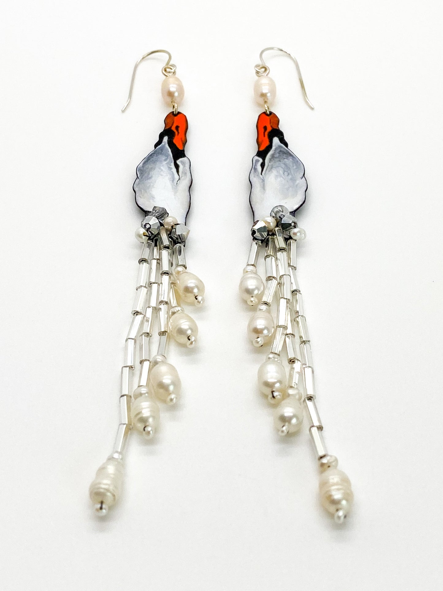 Snowfall Swan Earrings