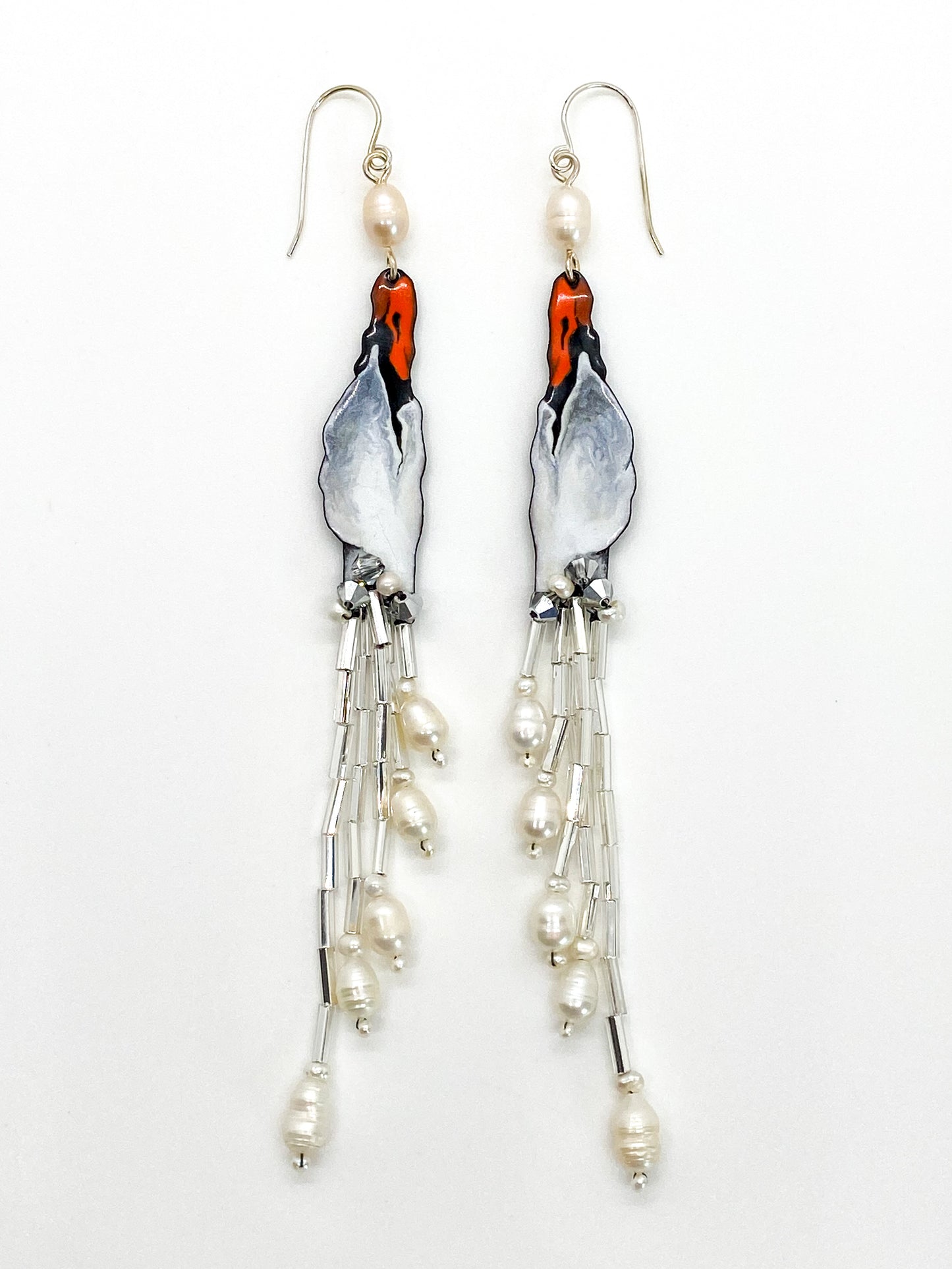 Snowfall Swan Earrings