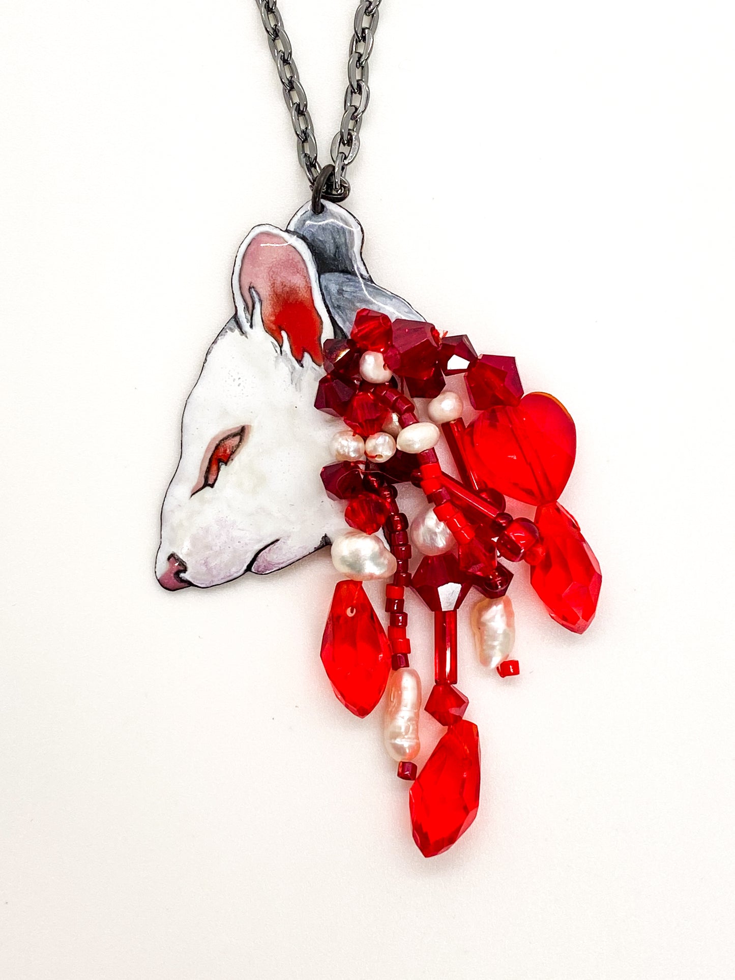 Bloody Mouse Head Pendant