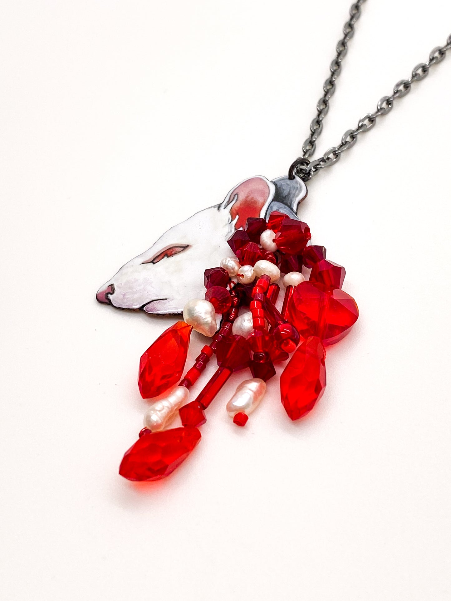 Bloody Mouse Head Pendant