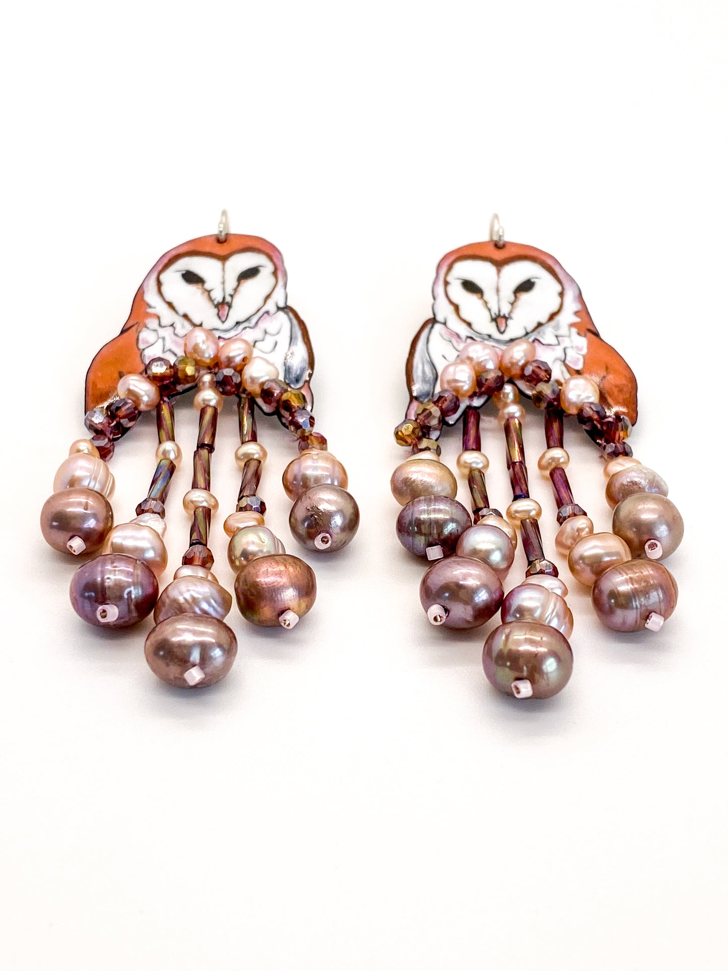 Brilliant Barn Owl Earrings
