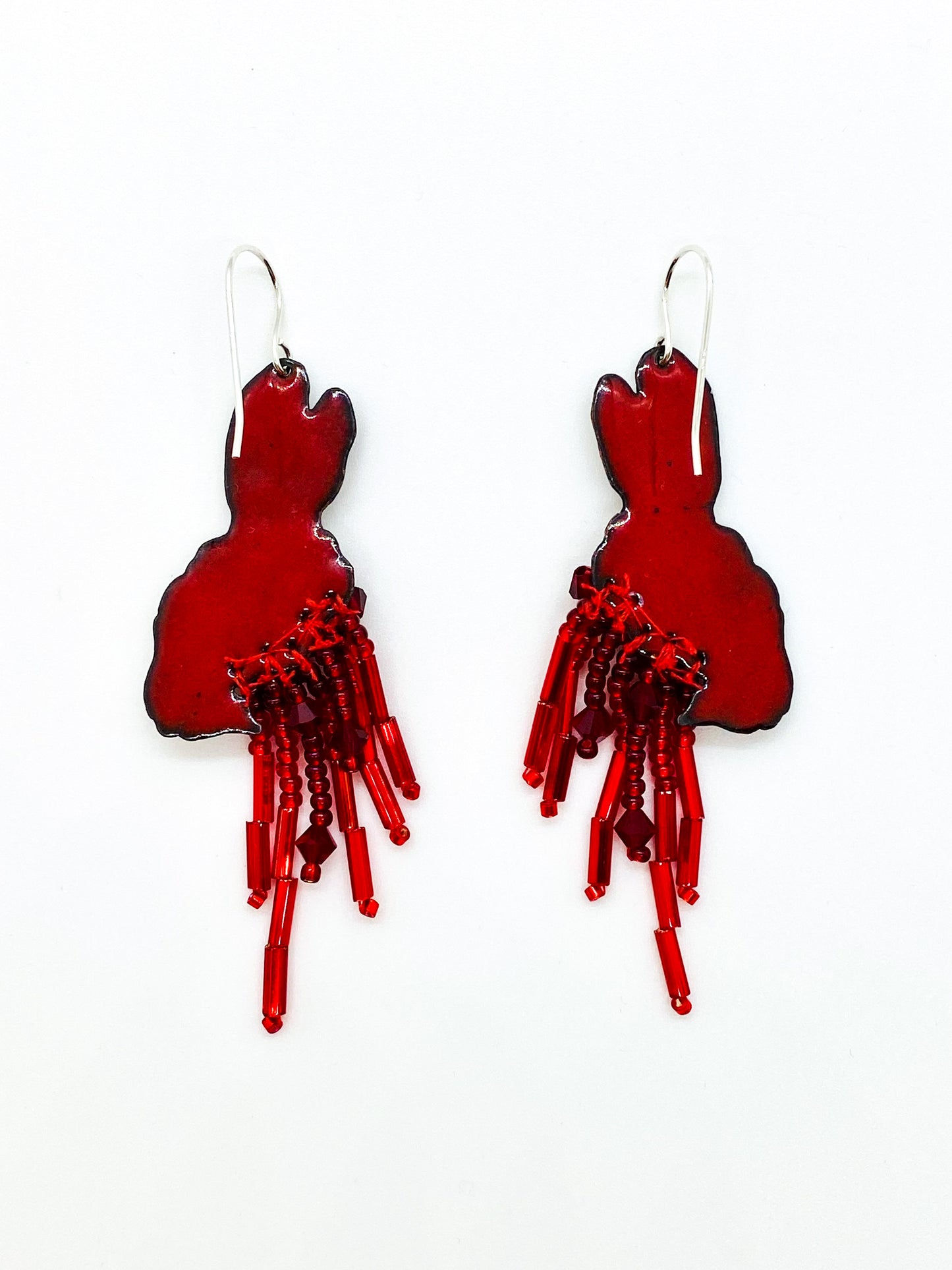 Cottontail Roadkill Earrings