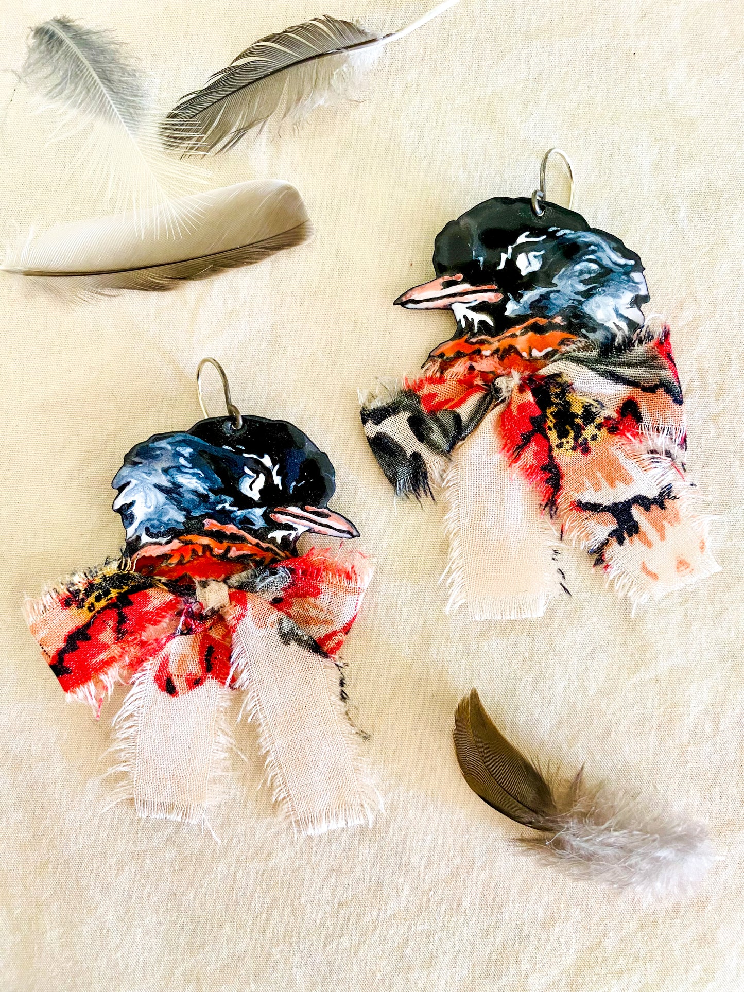 Springtime Robin Earrings