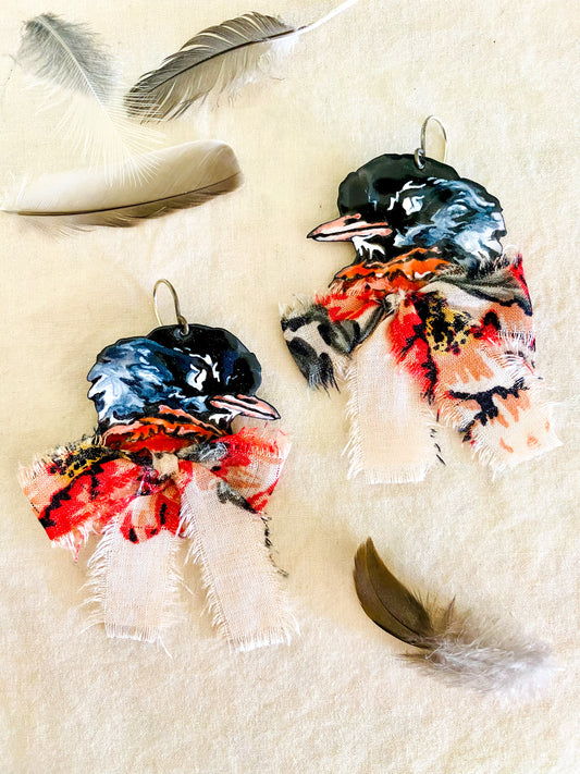 Springtime Robin Earrings