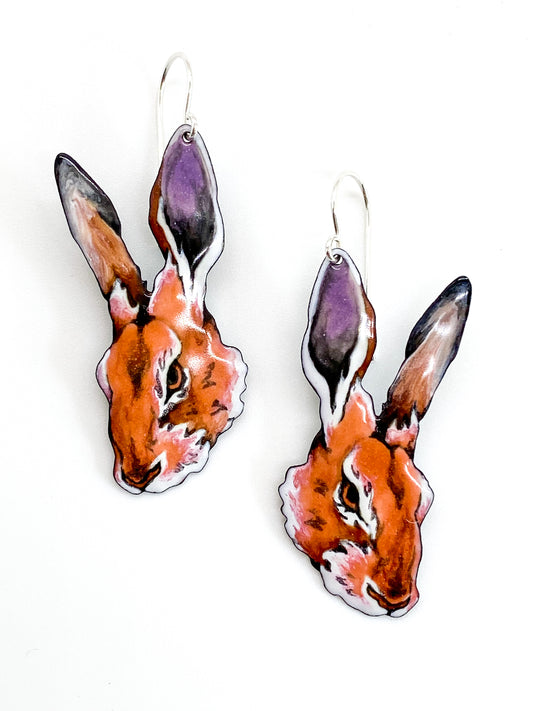 Hare Head Earrings