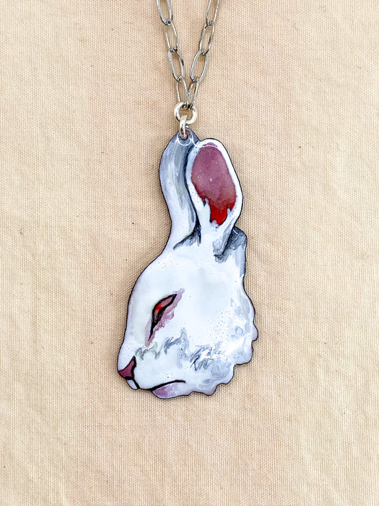 White Rabbit Necklace