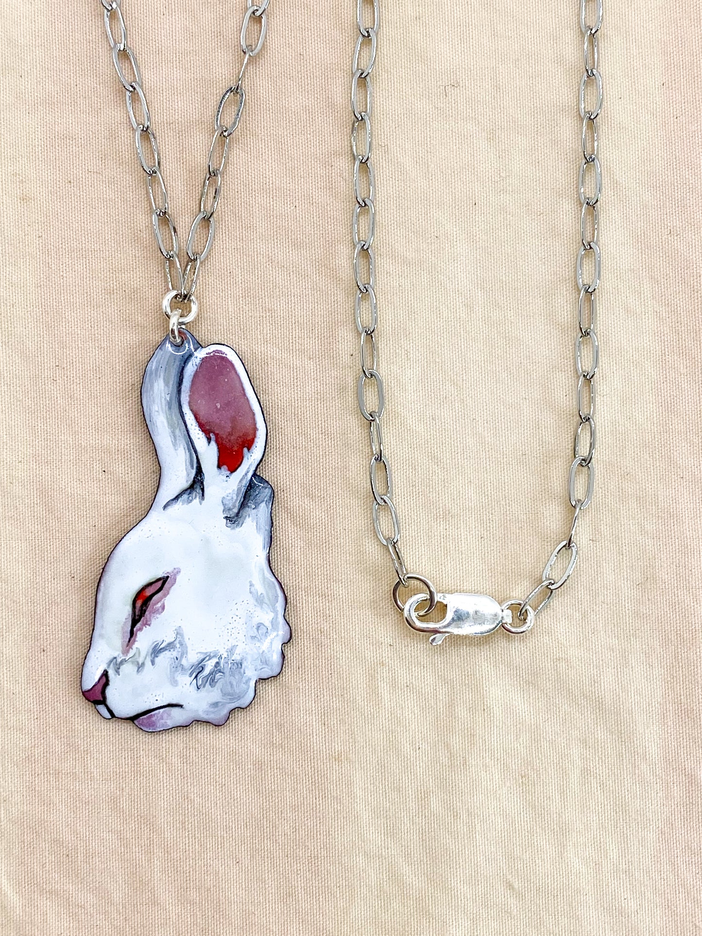 White Rabbit Necklace